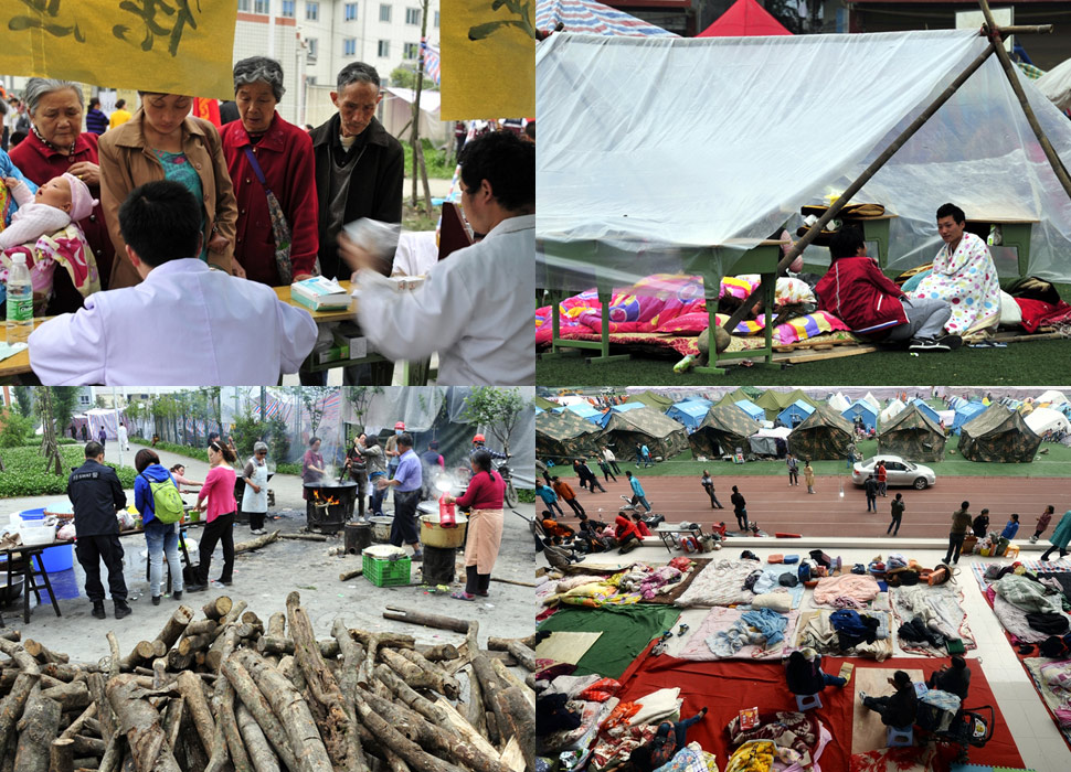 攜手面對暫時(shí)的困難—雅安地震部分災(zāi)民安置點(diǎn)實(shí)況
