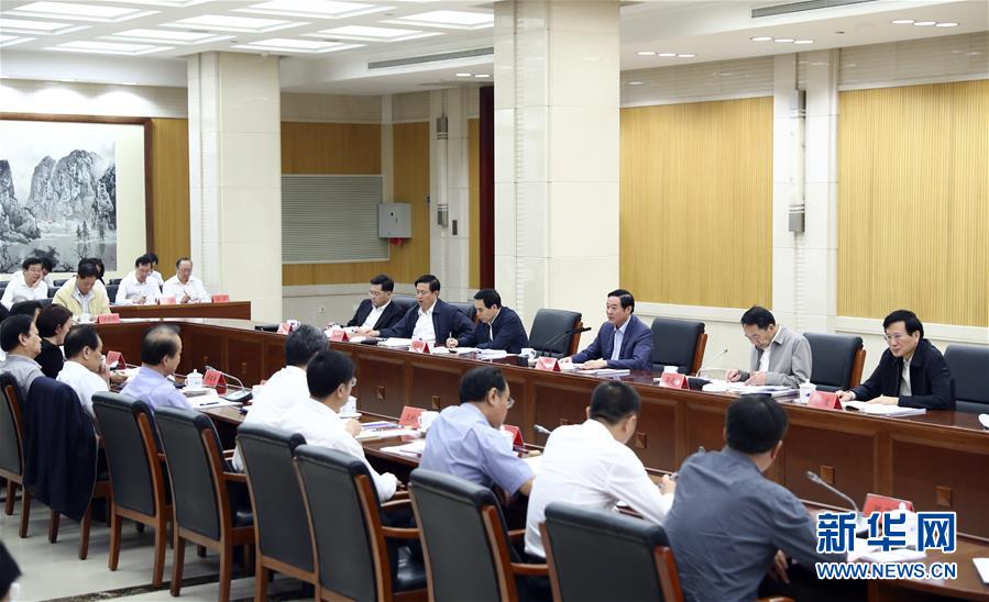 9月21日，中宣部在北京召開中央媒體駐外機(jī)構(gòu)外宣工作座談會。中共中央政治局委員、中央書記處書記、中宣部部長劉奇葆出席座談會并講話。新華社記者 謝環(huán)馳 攝 