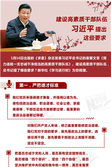 建設(shè)高素質(zhì)干部隊伍，習(xí)近平提出這些要求