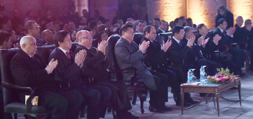 習近平和埃及總統(tǒng)塞西共同出席中埃建交60周年慶?；顒? />
<div   id=