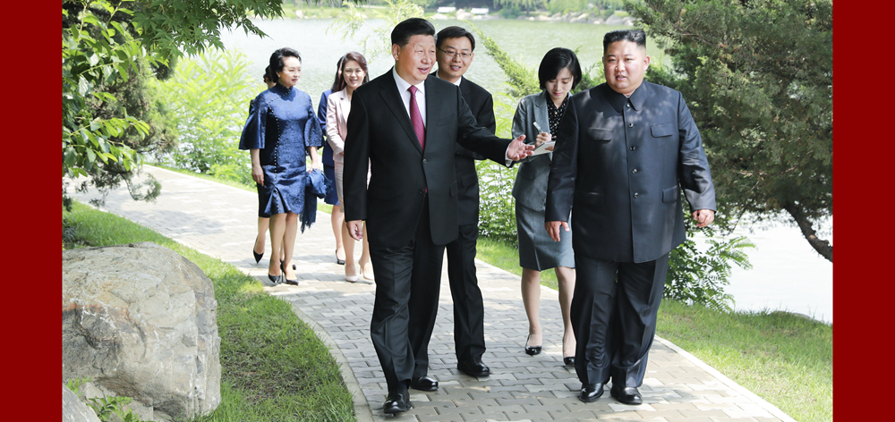 習(xí)近平會(huì)見(jiàn)朝鮮勞動(dòng)黨委員長(zhǎng)、國(guó)務(wù)委員會(huì)委員長(zhǎng)金正恩